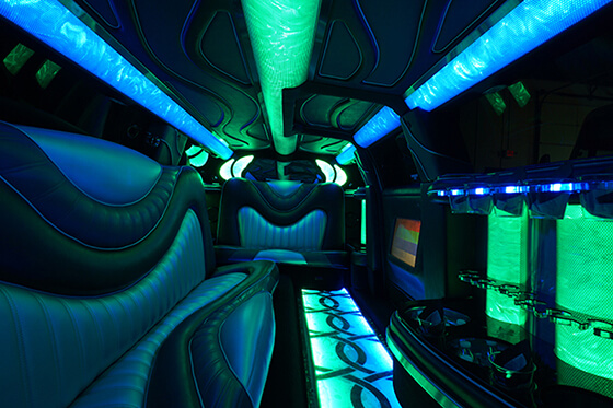12 passenger limousine interior