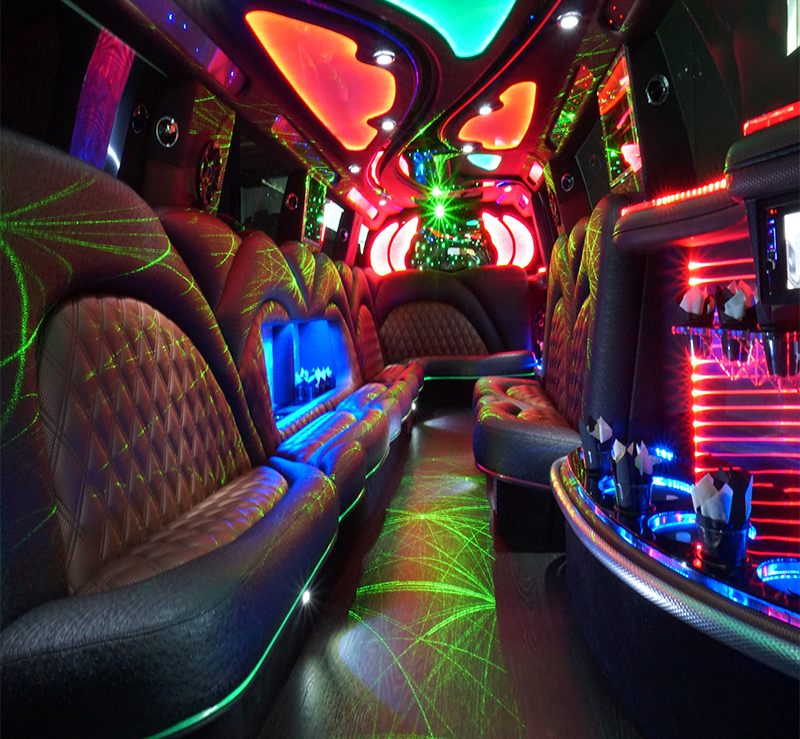 cadillac escalade limousine interior