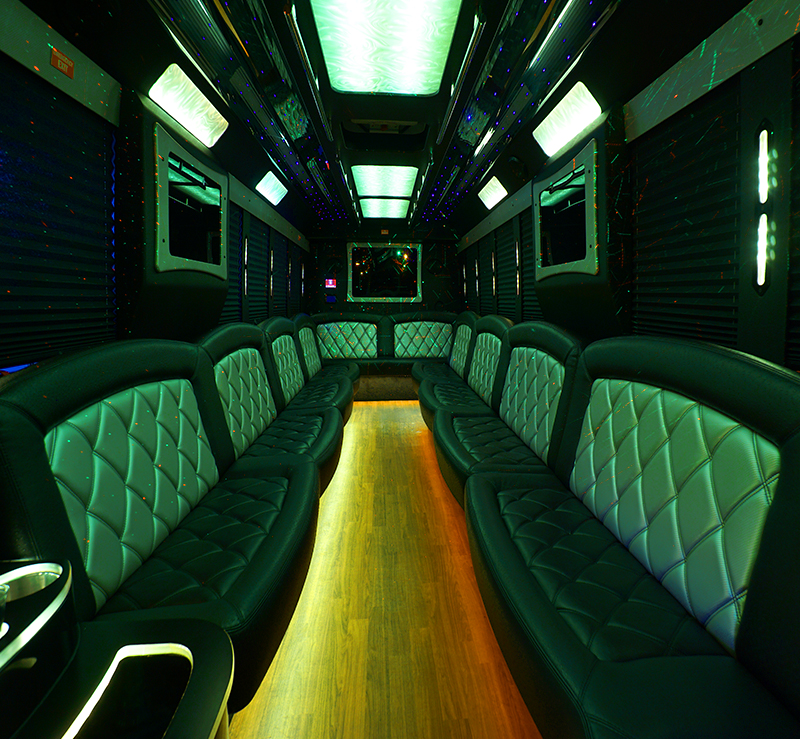 spacious limo bus