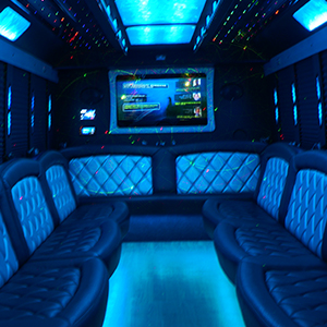 Sioux Falls party bus interior